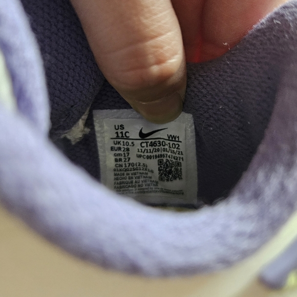 Nike LeBron Witness 5 White Light Zitron Youth Basketball Sneakers - Picture 8 of 8